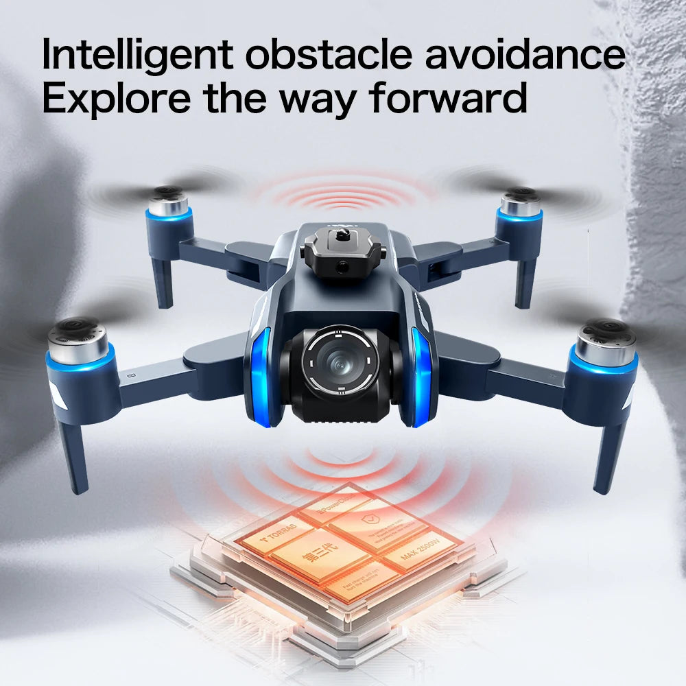 XT808 GPS Drone 8K Dual Camera, Brushless, Obstacle Avoidance, 5G FPV, EIS Stabilization, HD Screen Remote, Battery Indicator, Long Flight Time