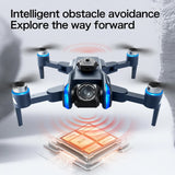XT808 GPS Drone 8K Dual Camera, Brushless, Obstacle Avoidance, 5G FPV, EIS Stabilization, HD Screen Remote, Battery Indicator, Long Flight Time