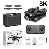 YT150 drone 8K version with hard carrying case, remote controller, battery, propellers and accessories