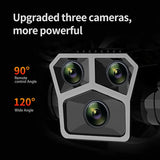 YT150 drone three-camera module with 90° remote-adjustable lens and 120° wide angle