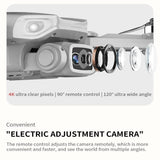 4K HD Aerial Photography two-axis buffeted Cradle head four-axis aircraft