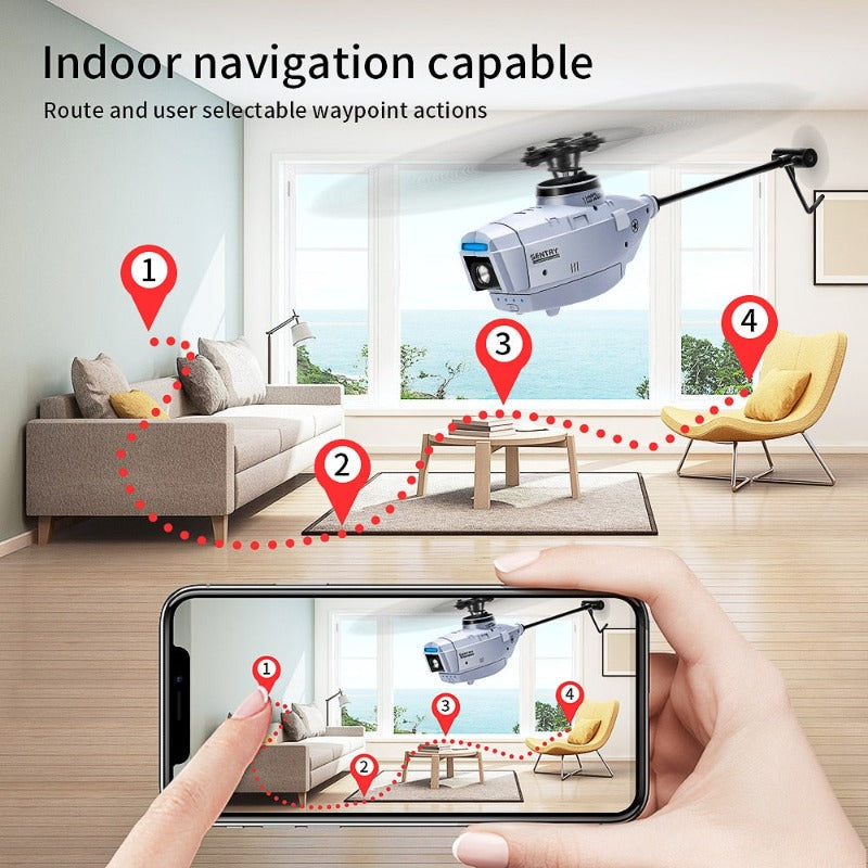 C127 RC Helicopter with 720P HD Camera 6 Axis Gyro Optical Flow Positioning Aileronless Single Rotor Drone