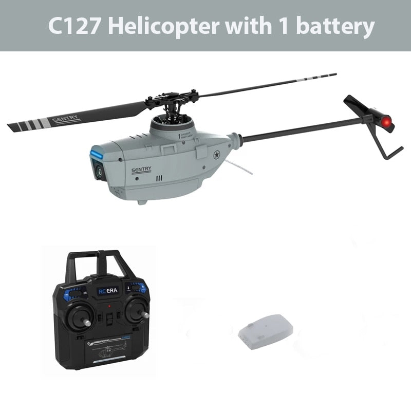 C127 RC Helicopter with 720P HD Camera 6 Axis Gyro Optical Flow Positioning Aileronless Single Rotor Drone