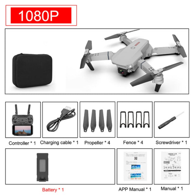 E88 PRO Drone 4K HD Dual Camera