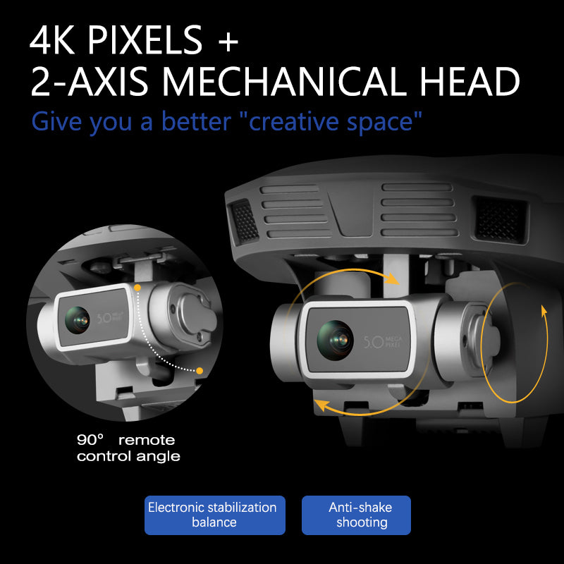 F4 Drone 4K GPS 5G WiFi Quadcopter, Dual Axis Gimbal Camera, Foldable Brushless Drone, Smart Flight Modes, Long Range