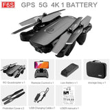 F6 Drone GPS 4K Foldable 5G WiFi Quadcopter with Adjustable HD Camera, Smart Flight Modes, Long Range and Return Home