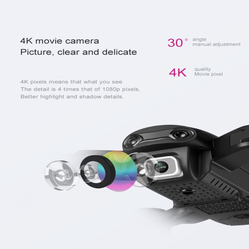 F6 Drone GPS 4K Foldable 5G WiFi Quadcopter with Adjustable HD Camera, Smart Flight Modes, Long Range and Return Home