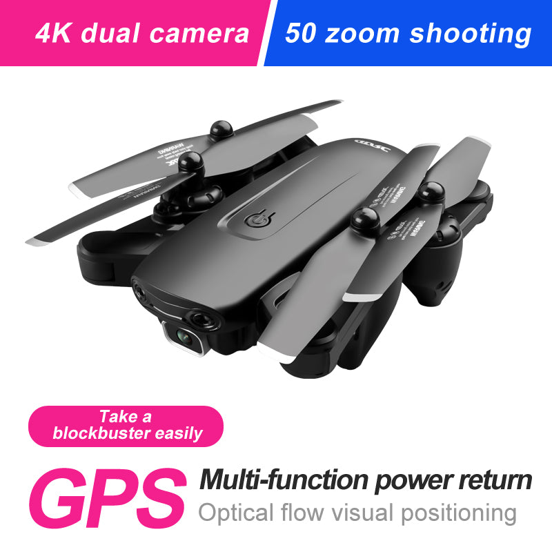 F6 Drone GPS 4K Foldable 5G WiFi Quadcopter with Adjustable HD Camera, Smart Flight Modes, Long Range and Return Home