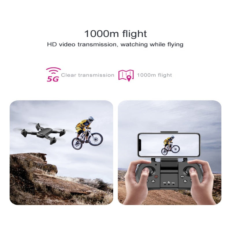 F6 Drone GPS 4K Foldable 5G WiFi Quadcopter with Adjustable HD Camera, Smart Flight Modes, Long Range and Return Home