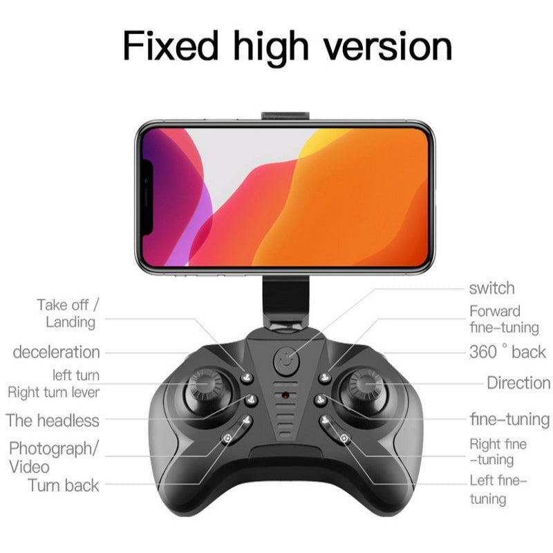 H2 Mini Drone 4K HD Dual Camera WiFi FPV Foldable Quadcopter with Altitude Hold and One Key Takeoff