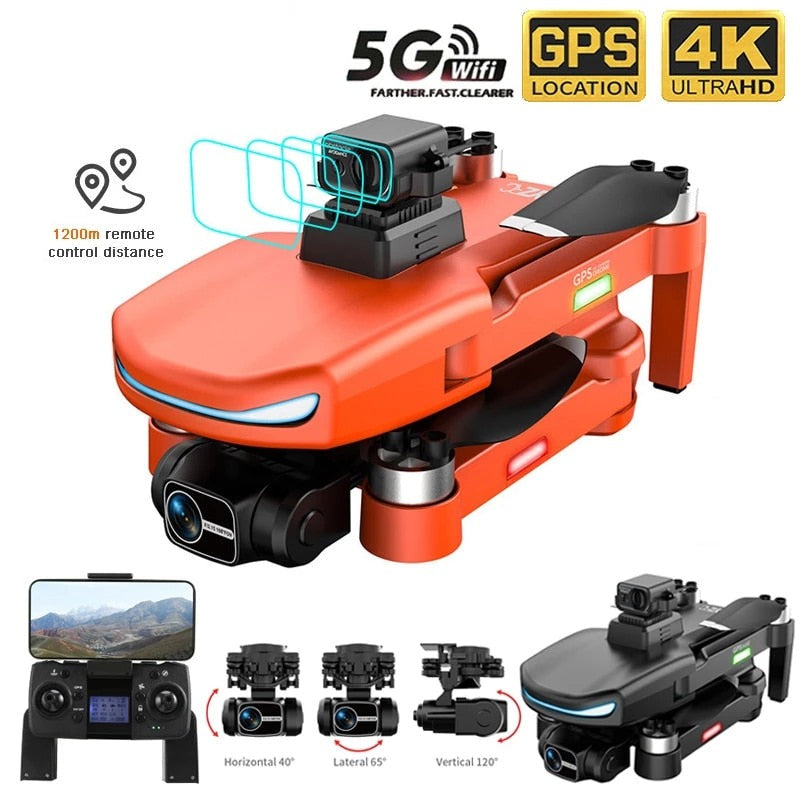 L800 PRO2 Drone GPS 5G WIFI HD Professional Camera 3-axis Anti-shake Gimbal Brushless Motor Obstacle Avoidance Dron - YouDrone.co.uk