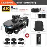 L800 PRO2 Drone GPS 5G WIFI HD Professional Camera 3-axis Anti-shake Gimbal Brushless Motor Obstacle Avoidance Dron - YouDrone.co.uk