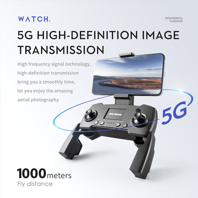 LS38 6K GPS Drone Dual 5G WiFi FPV 1000m Range 28 Min Flight Brushless Motor Foldable Lightweight Quadcopter