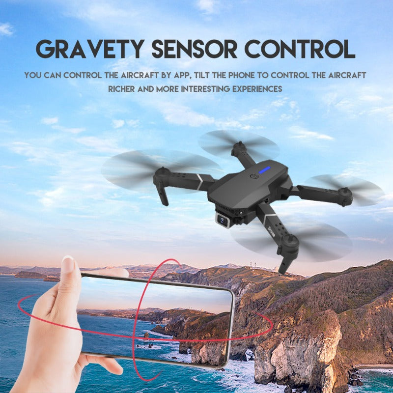 Mini Drone Led Light Dual 4K Camera RC Quadcopter Long Flying Time