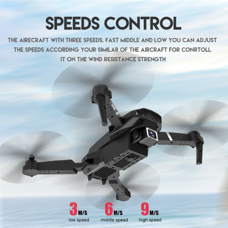 Mini Drone Led Light Dual 4K Camera RC Quadcopter Long Flying Time