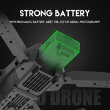 Mini Drone Led Light Dual 4K Camera RC Quadcopter Long Flying Time