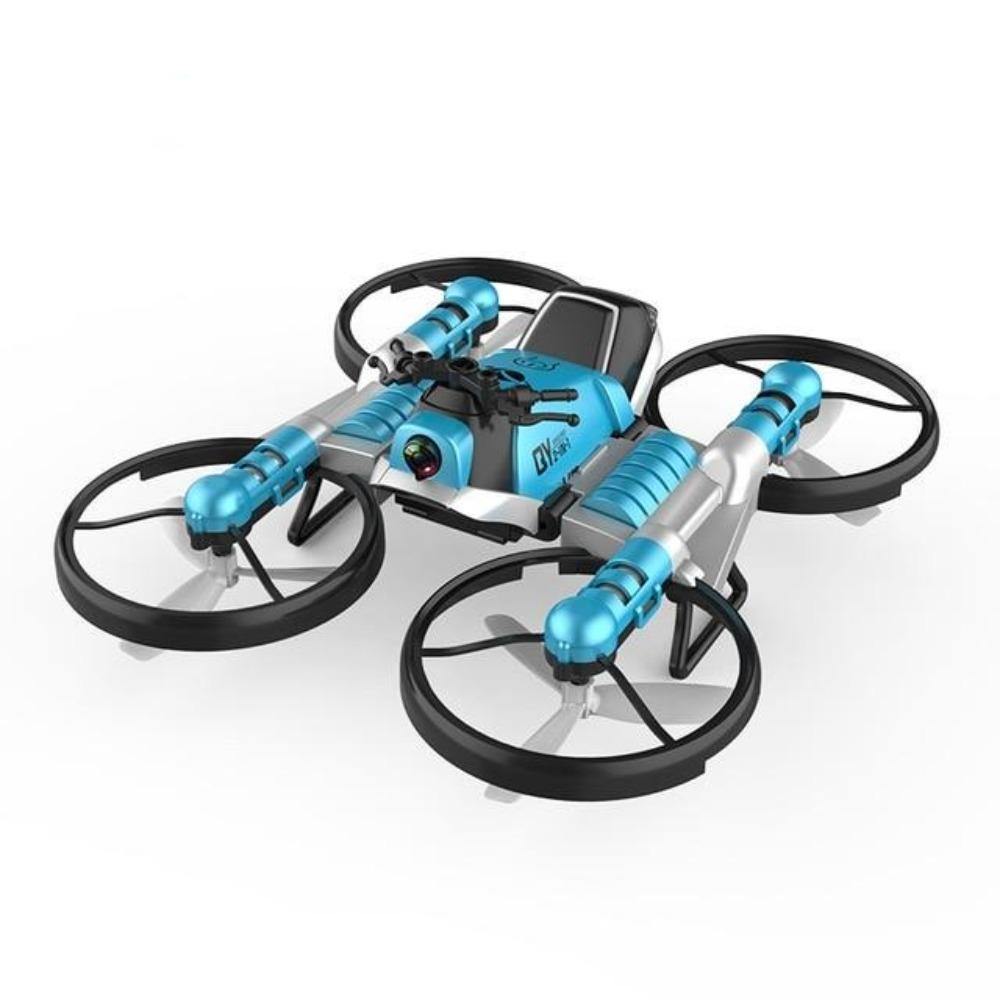 Quadcopter Motorcycle Drone, 2-in-1 RC Drone and Motorcycle, WiFi Camera, Altitude Hold, Headless Mode, Beginner Friendly