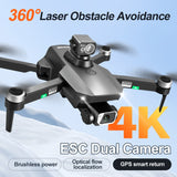 RG109 MAX 4K GPS Drone Dual Camera 360 Degree Laser Obstacle Avoidance Foldable Quadcopter