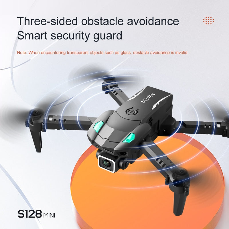 S128 4K Dual Camera Drone Obstacle Avoidance Fixed Height WiFi FPV Foldable Quadcopter Beginner Friendly