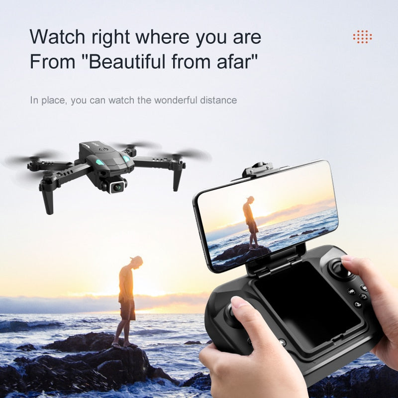 S128 4K Dual Camera Drone Obstacle Avoidance Fixed Height WiFi FPV Foldable Quadcopter Beginner Friendly