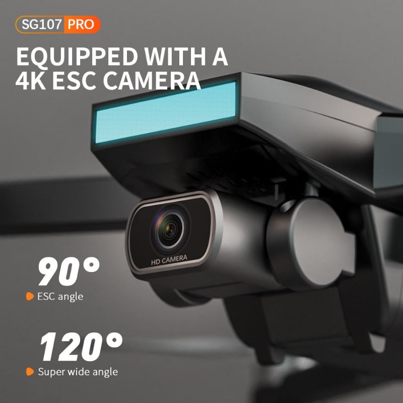 SG107 Pro 4K GPS Drone with 5G WiFi FPV 1.2KM Range Brushless Motor Foldable Quadcopter