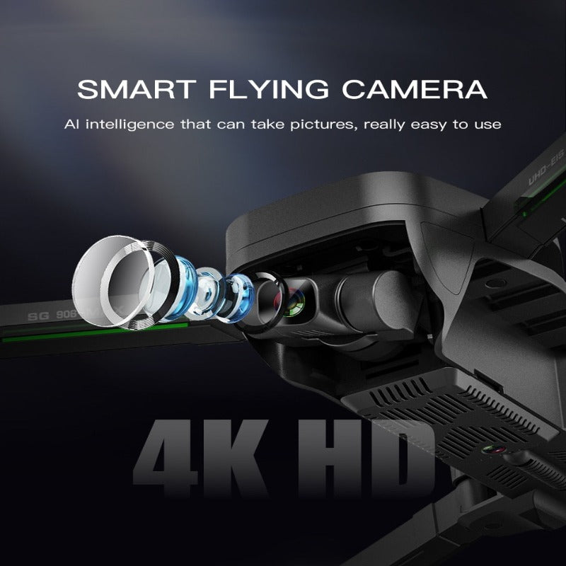 SG906 Max 4K Drone, Ultra HD Camera, 3-Axis Gimbal, Brushless Motors, 5G WiFi FPV, GPS Smart Modes, Laser Obstacle Avoidance