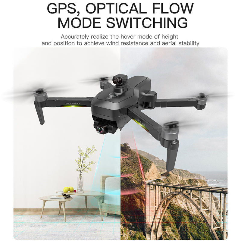 SG906 Max 4K Drone, Ultra HD Camera, 3-Axis Gimbal, Brushless Motors, 5G WiFi FPV, GPS Smart Modes, Laser Obstacle Avoidance