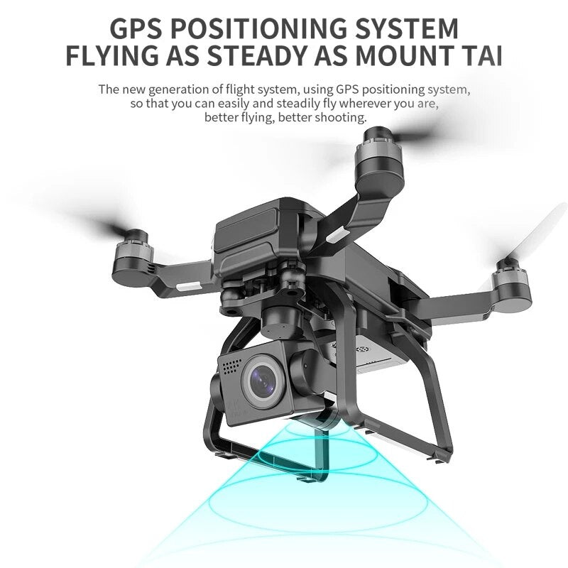SJRC F7 4K GPS Drone with 3 Axis Gimbal 5G WiFi FPV 3KM Range Brushless Motor Foldable Professional Camera Quadcopter