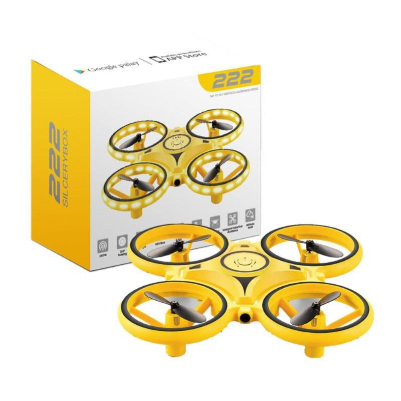Smart Watch Remote Sensing Gesture Aircraft RC Mini Quadcopter 1080P