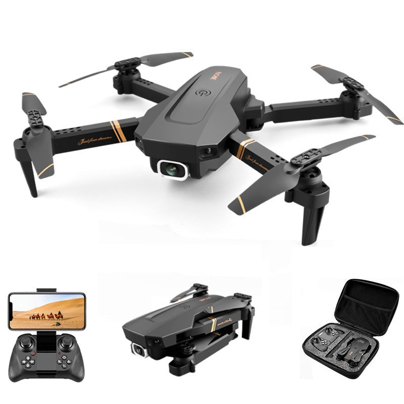 V4 RC Drone, 4K HD Wide-Angle Dual Camera, Foldable Quadcopter, WiFi FPV, Altitude Hold, Headless Mode, Long Flight Time