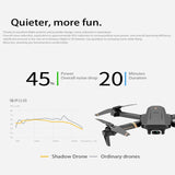 V4 RC Drone, 4K HD Wide-Angle Dual Camera, Foldable Quadcopter, WiFi FPV, Altitude Hold, Headless Mode, Long Flight Time