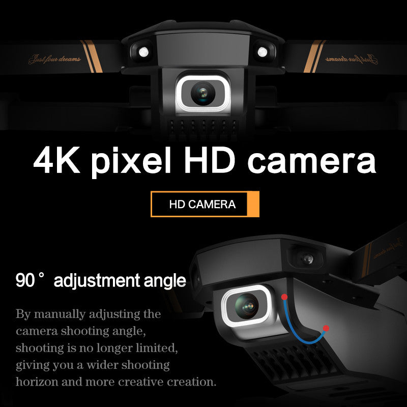 V4 RC Drone, 4K HD Wide-Angle Dual Camera, Foldable Quadcopter, WiFi FPV, Altitude Hold, Headless Mode, Long Flight Time