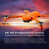 X17 6K Dual Camera Drone, 2-Axis Gimbal, GPS, Optical Flow, Brushless Motors, 5G WiFi FPV, Foldable Design, 30min Flight