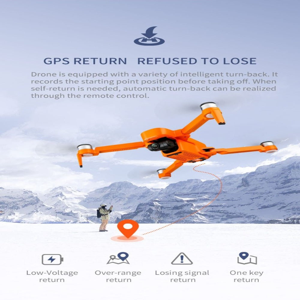 X17 6K Dual Camera Drone, 2-Axis Gimbal, GPS, Optical Flow, Brushless Motors, 5G WiFi FPV, Foldable Design, 30min Flight