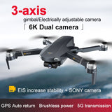 X20 6K Dual Camera GPS Drone with 3 Axis Gimbal 5G WiFi FPV 2000m Range Brushless Motor Foldable Quadcopter