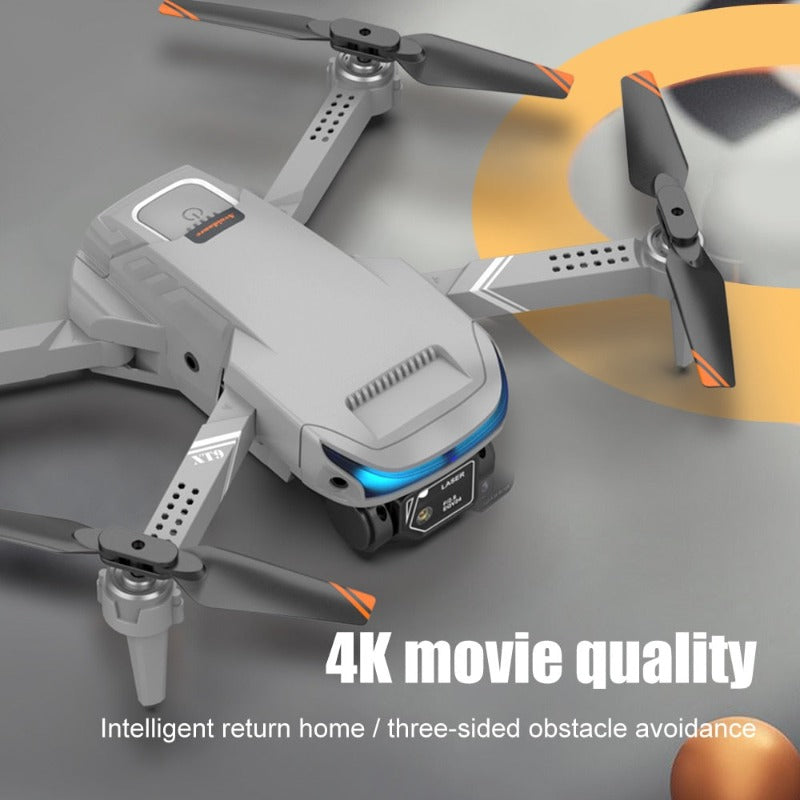 XT9 4K Dual Camera Drone Optical Flow Altitude Hold WiFi FPV Foldable Quadcopter for Beginners
