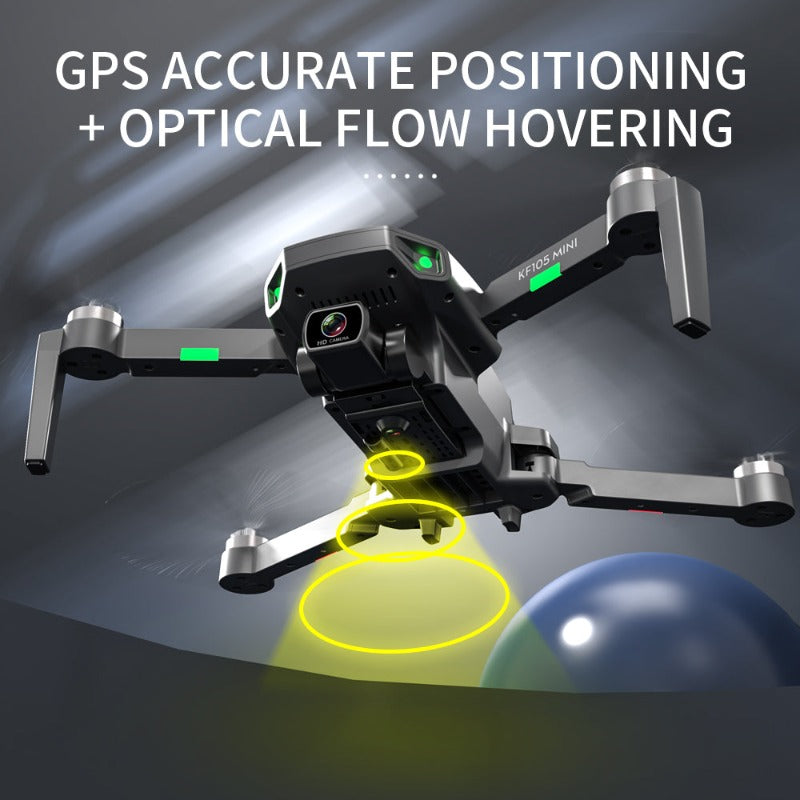 Folding Drone K101 MAX Folding Drone Optical Flow Positioning 4K HD Aerial  Photography Drone The camera can be adjusted 90° electrically…