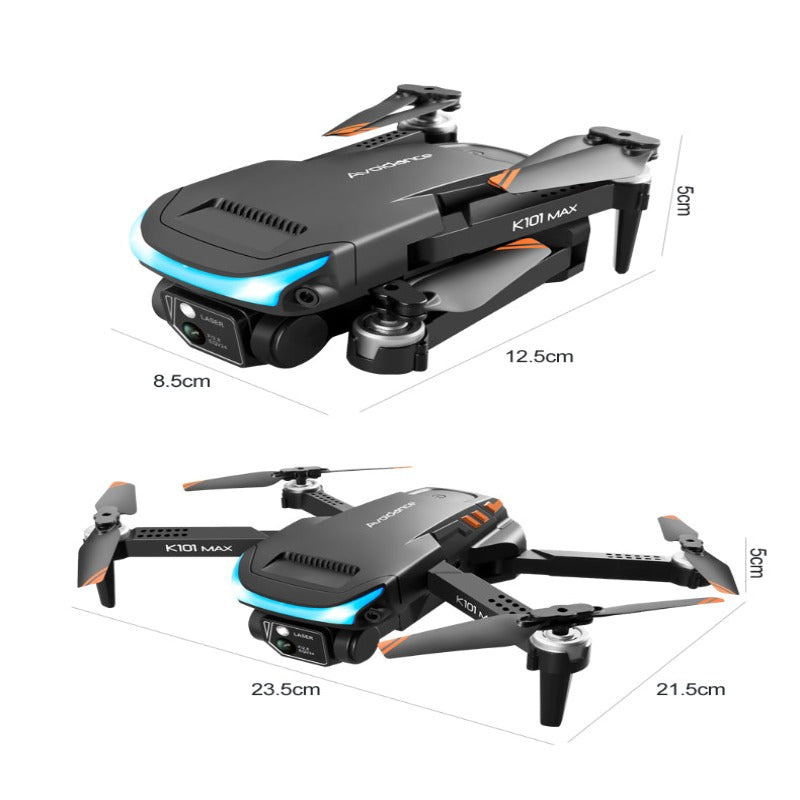 Drone K101 Max Mini Drones With Dual 4K HD Camera Optical Flow 3-sided  Obstacle Avoidance Localization RC Quadcopter Toys Gifts